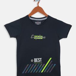 Monte Carlo Boys Round Neck Typography Printed T-shirt-picture-21