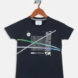 Monte Carlo Boys Typography Printed Regular Fit T-shirt-image-6