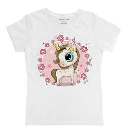 THREADCURRY Girls Unicorn Printed Cotton T-shirt-image-61