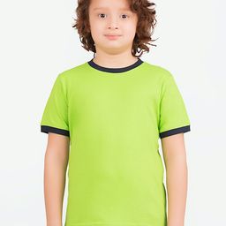 KIDKLO Boys Green Solid Round Neck T-shirt-image-15