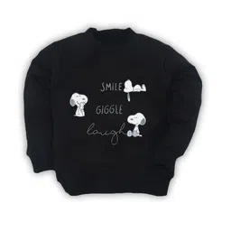 BAESD Kids Snoopy Printed Round Neck Cotton Pullover Sweatshirt-image-69
