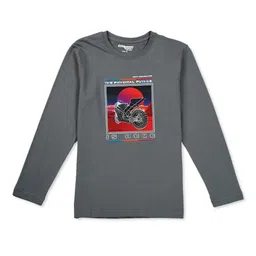 Gini and Jony Boys Graphic Printed Cotton T-shirt-image-90