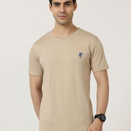 Masculino Latino Round Neck Regular Fit Cotton T-shirt-image-60
