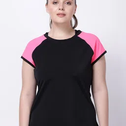 STUDIOACTIV Women Black & Pink T-shirt-picture-43