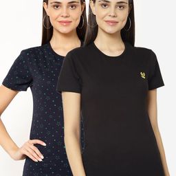 VIMAL JONNEY Women Pack Of 2 T-shirts-image-32