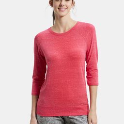 Jockey Regular Fit Solid Round Neck Three Quarter Sleeve T-Shirt-image-14