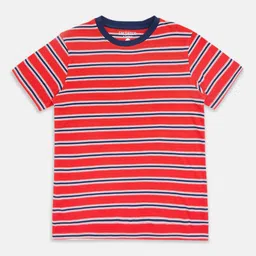 Pantaloons Junior Boys Striped Cotton T-shirt-picture-24