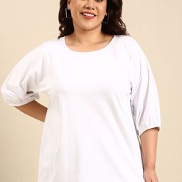 The Pink Moon Plus Size Cotton T-shirt-image-14