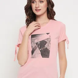 Cantabil Graphic Printed Regular Fit T-shirt-image-8