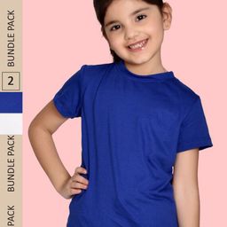 NUSYL Girls Pack of 2 Round Neck T-shirt-picture-21