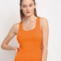 Friskers Pack Of 2 Black & Orange Tank Top-image-41