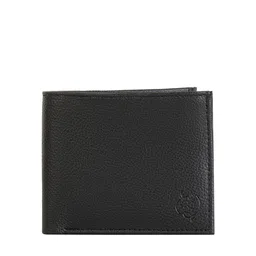 ZEVORA Men Black Textured Leather Two Fold Wallet-9