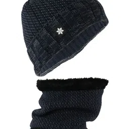 iSWEVEN Unisex Blue Beanie-image-66