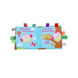 Baby Moo Infants Oodles Owl Educational Learning 3D Cloth Book With Rustle Paper-41