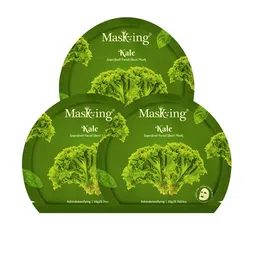 Masking Pack of 3 Kale Superfood Facial Sheet Masks-51