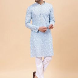See Designs Men Printed Pure Cotton Straight Kurta-picture-45