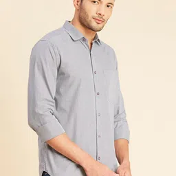 INVICTUS Original Slim Fit Micro Checked Pure Cotton Casual Shirt-image-84