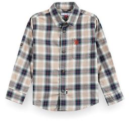 U.S. Polo Assn. Kids Boys Classic Tartan Checked Roll-Up Sleeves Pure Cotton Casual Shirt-picture-13