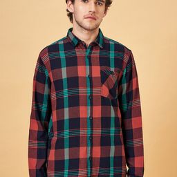 SF JEANS by Pantaloons Slim Fit Tartan Checked Cotton Casual Shirt-image-64