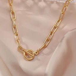 Jewels Galaxy Women Gold-Plated Interlinked Chain-36