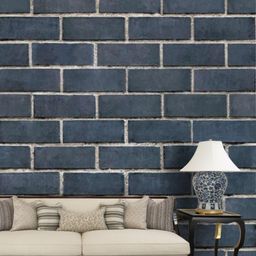 Jaamso Royals Gray Brick Stone Grey Self Adhesive Removable Wallpaper-picture-5
