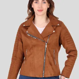 Leather Retail Suede Lightweight Outdoor Biker Jacket-picture-54