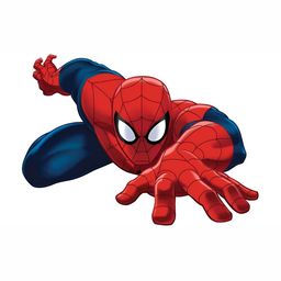 Wallpics Red & Blue Spider Printed Waterproof Wall Sticker-image-141