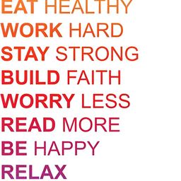 Wallpics White & Pink Motivational Quote Printed Water Resistant Wall Sticker-image-36