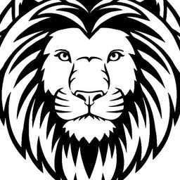Wallpics White & Black Lion Face Printed Water Resistant Wall Sticker-image-64