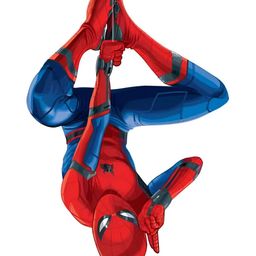 Wallpics Red & Blue Spiderman Printed Waterproof Wall Sticker-image-45