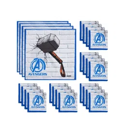 Kuber Industries Kids Pack Of 24 Avengers Printed Cotton Handkerchiefs-91
