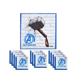 Kuber Industries Kids Pack Of 12 Avengers Printed Pure Cotton Handkerchiefs-90