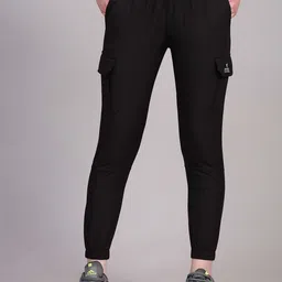 Dpassion Women Mid-Rise Running Cargo Sports Joggers-picture-35
