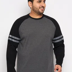 Club York Plus Size Round Neck Raglan Sleeves T-shirt-image-62