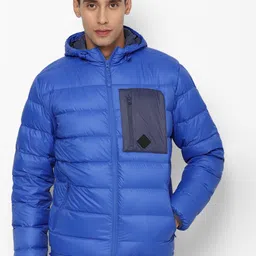 AMERICAN EAGLE OUTFITTERS Men Solid Nylon Hooded Padded Jacket-image-68