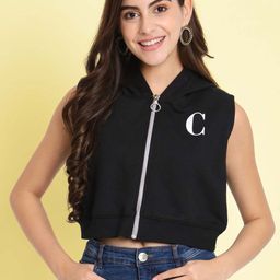 CHARMGAL Hooded Cotton Crop Bomber Jacket-picture-45