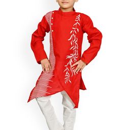 BAESD Boys Floral Printed Regular Kurta with Pyjamas-36