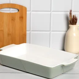 Anko Sea Green Rectangle Stoneware Baking Tray-26