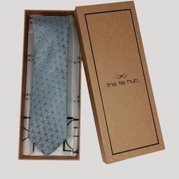 The Tie Hub Men Printed Silk Skinny Formal Tie-picture-19