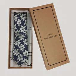 The Tie Hub Men Printed Silk Formal Skinny Tie-picture-11
