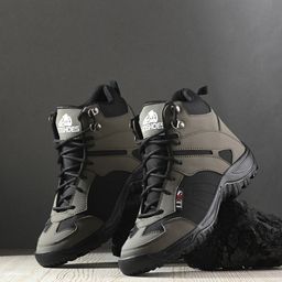 Leo's Fitness Shoes Men Mid Top Canvas Sneakers-35