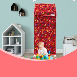 OYO BABY Kids Red Portable Wardrobe With Wheels-image-50
