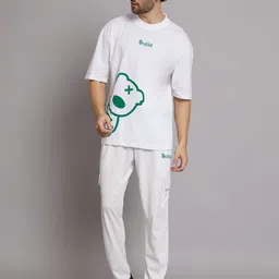 GRIFFEL Graphic Printed Pure Cotton Tracksuits-image-88