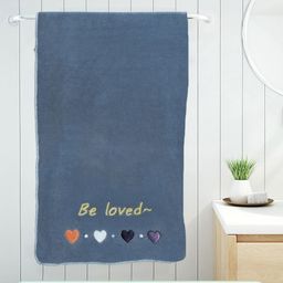 FABINALIV Grey & Yellow 1 Printed Cotton 400 GSM Bath Towel-image-51
