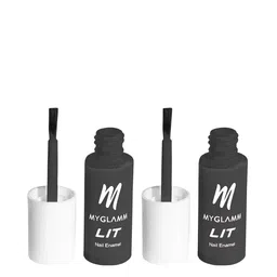 MyGlamm Set Of 2 LIT Long-Lasting Flawless Texture Nail Enamel 7ml Each - Cheap Thrills-40