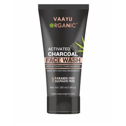 VAAYU ORGANIC Activated Charcoal Face Wash with Charcoal Beads & Menthol 100 ml-31