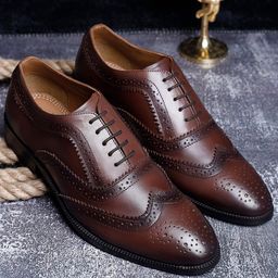 LOUIS STITCH Men Leather Formal Brogues-image-13