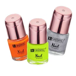 krayons Set of 3 Color Me Crazy Gel Long Lasting Nail Polish - 8 ml each-image-40