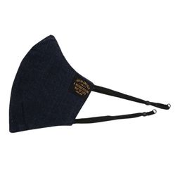 Royal Enfield Unisex Blue Solid Pure Cotton Reusable Denim Cloth Mask-49