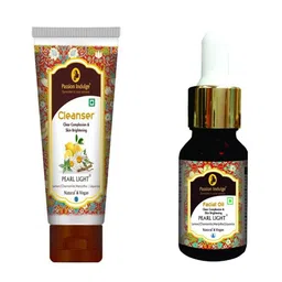 Passion Indulge Set of Pearl Light Clear Complexion Facial Oil & Face Cleanser 110 ml-42